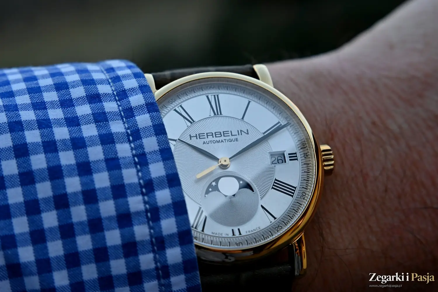 Recenzja: Herbelin Inspiration Automatic Moon Phase. Subtelny i klasyczny zegarek mechaniczny