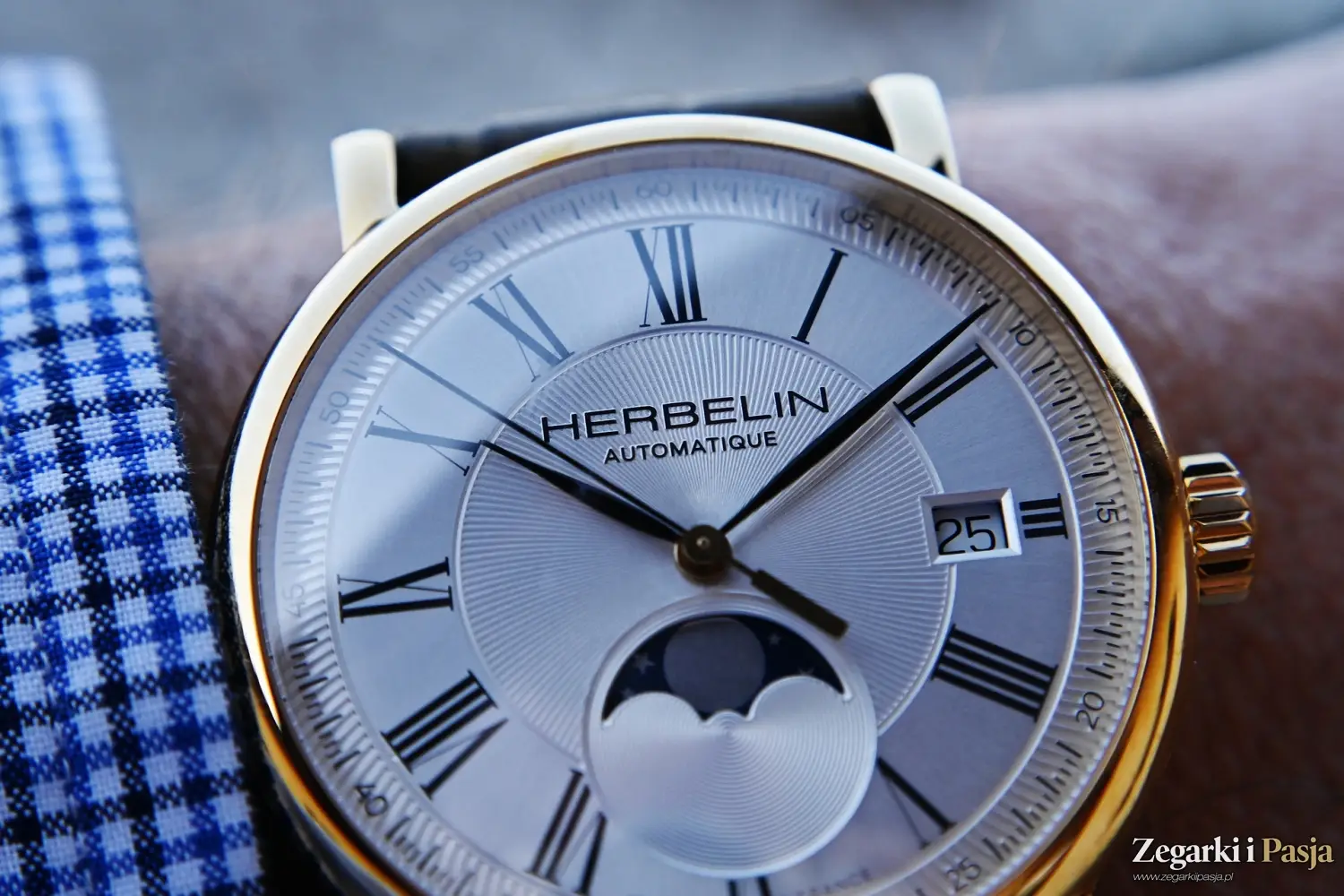 Recenzja: Herbelin Inspiration Automatic Moon Phase. Subtelny i klasyczny zegarek mechaniczny