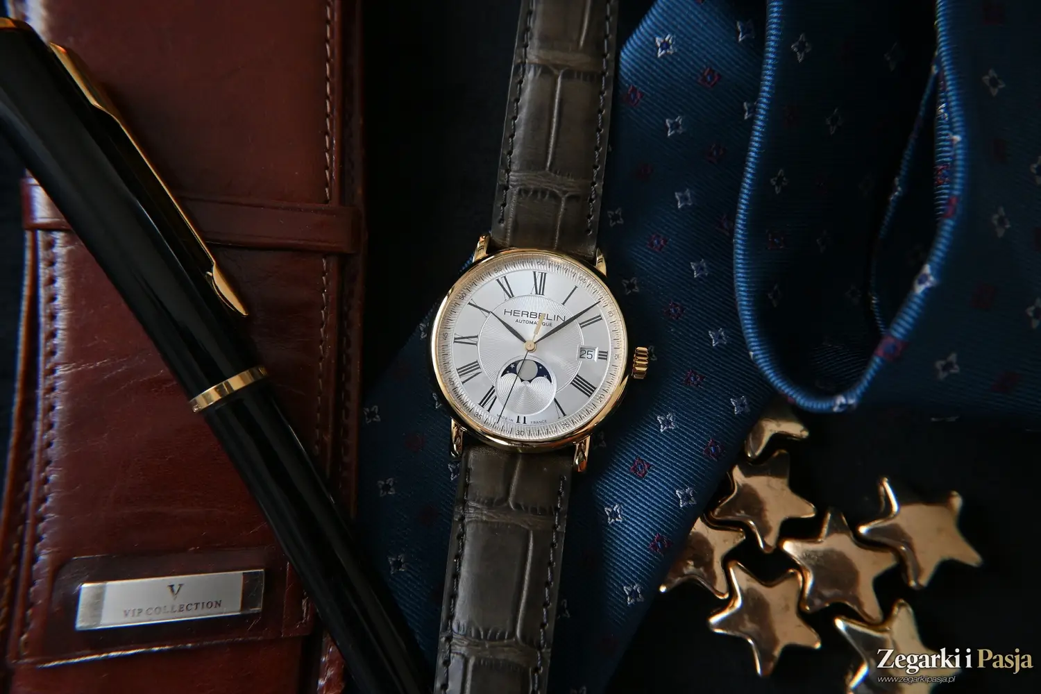 Recenzja: Herbelin Inspiration Automatic Moon Phase. Subtelny i klasyczny zegarek mechaniczny