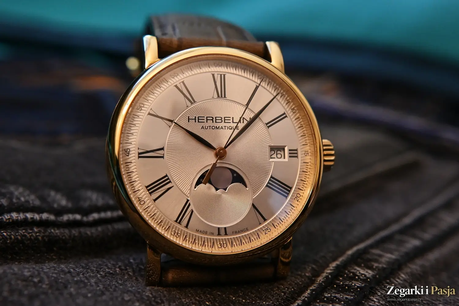 Recenzja: Herbelin Inspiration Automatic Moon Phase. Subtelny i klasyczny zegarek mechaniczny
