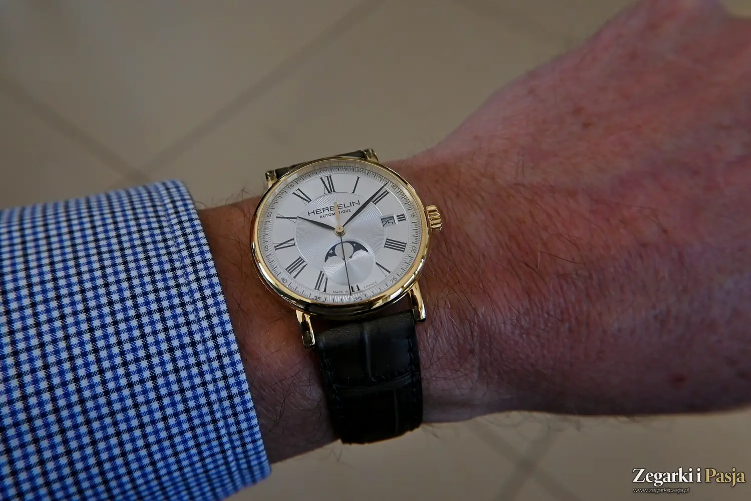 Recenzja: Herbelin Inspiration Automatic Moon Phase. Subtelny i klasyczny zegarek mechaniczny