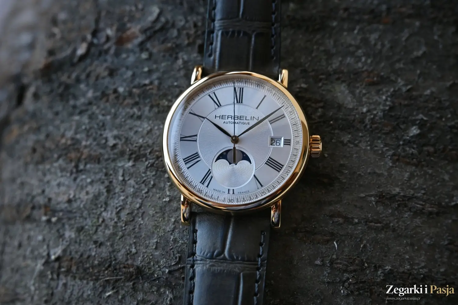 Recenzja: Herbelin Inspiration Automatic Moon Phase. Subtelny i klasyczny zegarek mechaniczny