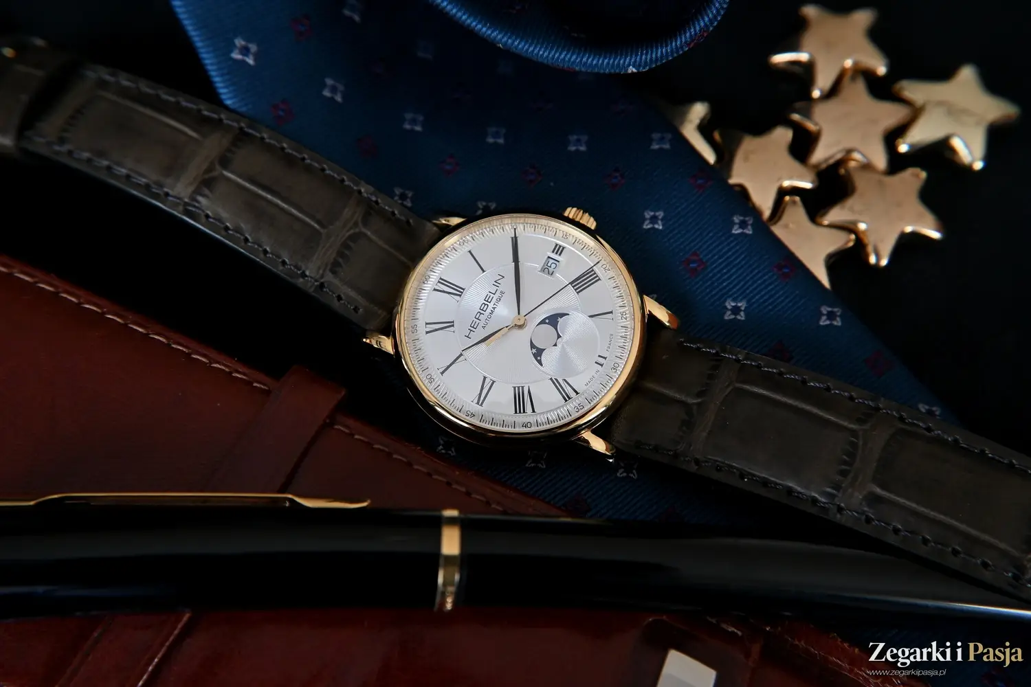 Recenzja: Herbelin Inspiration Automatic Moon Phase. Subtelny i klasyczny zegarek mechaniczny