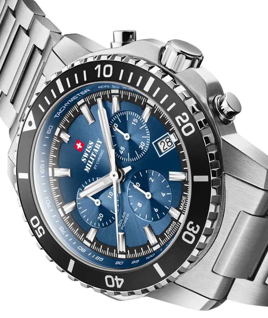 Swiss Military by Chrono Solar Sports Watch. Wytrzymały sportowy zegarek solarny