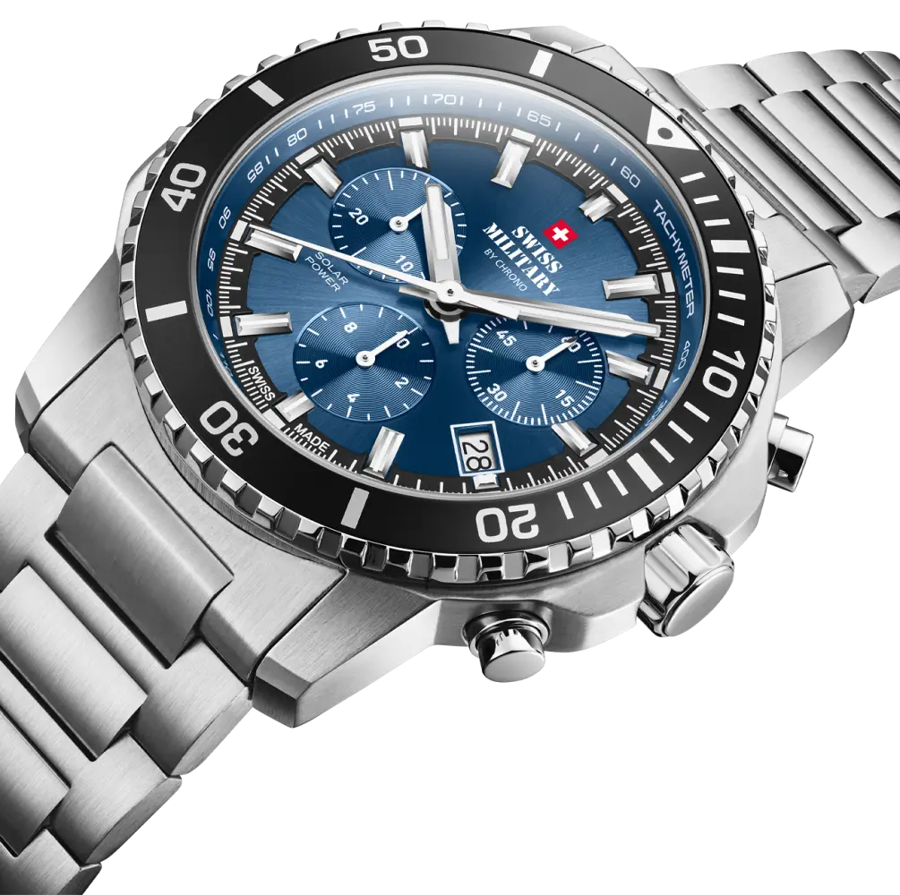 Swiss Military by Chrono Solar Sports Watch. Wytrzymały sportowy zegarek solarny