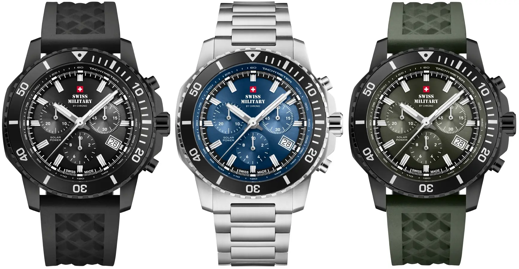 Swiss Military by Chrono Solar Sports Watch. Wytrzymały sportowy zegarek solarny