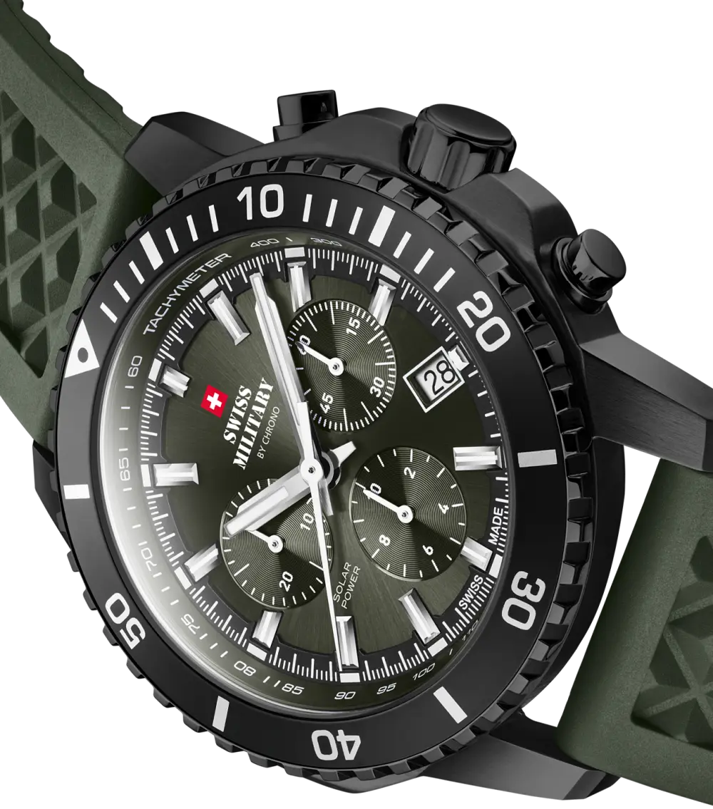 Swiss Military by Chrono Solar Sports Watch. Wytrzymały sportowy zegarek solarny