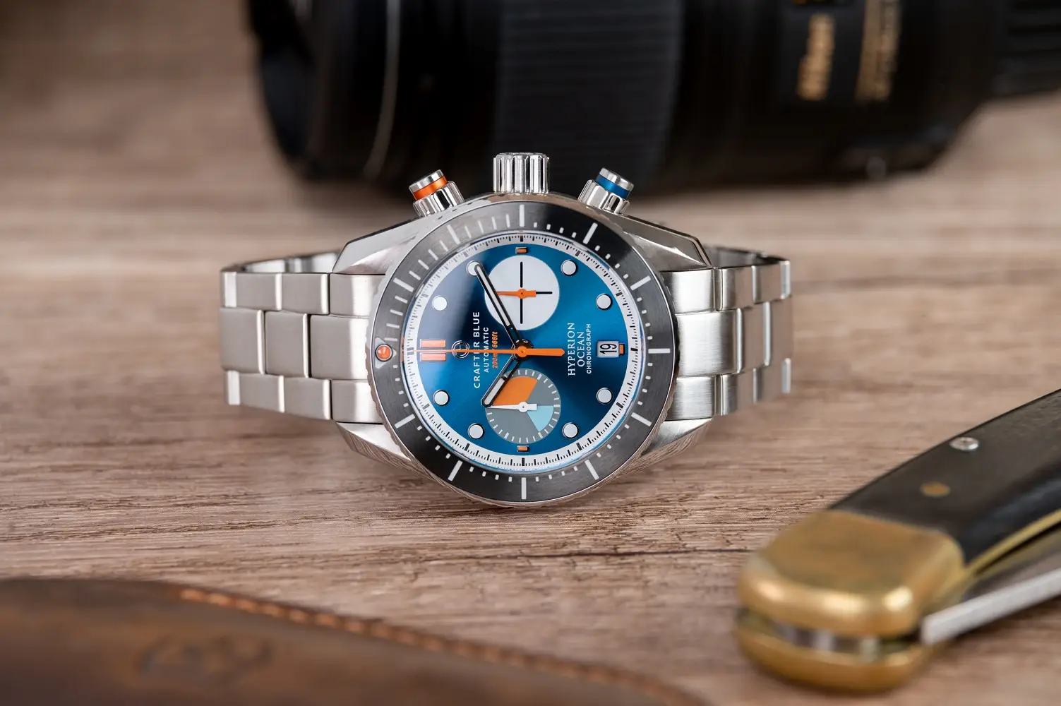 Crafter Blue Hyperion Ocean Chronograph. Raz na wodzie, raz pod wodą