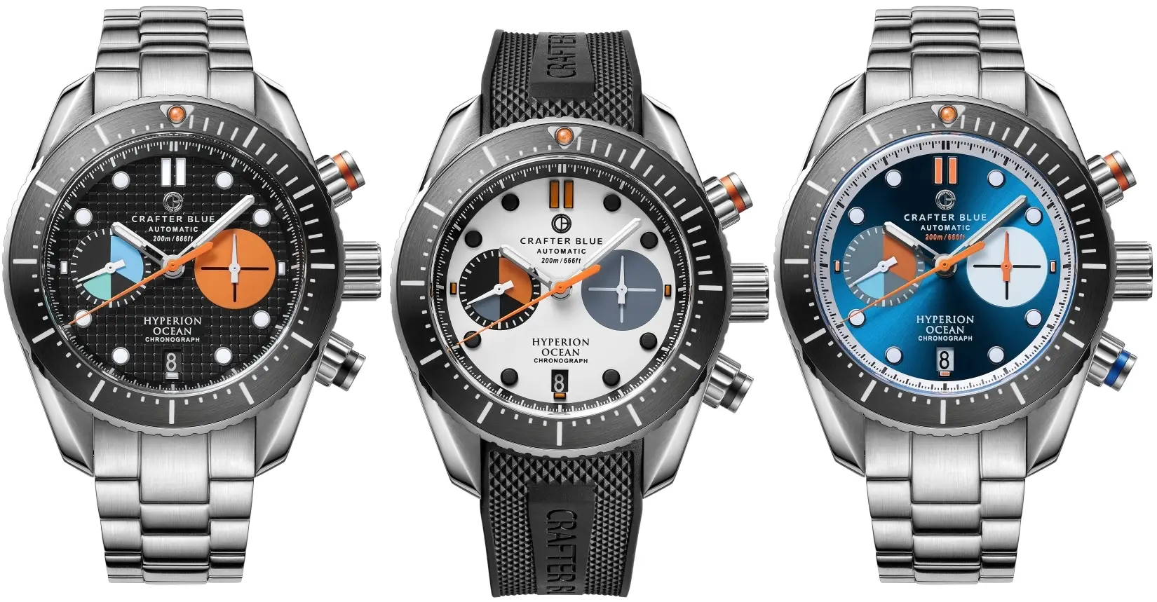 Crafter Blue Hyperion Ocean Chronograph. Raz na wodzie, raz pod wodą