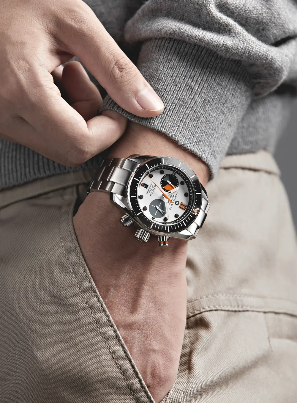 Crafter Blue Hyperion Ocean Chronograph. Raz na wodzie, raz pod wodą