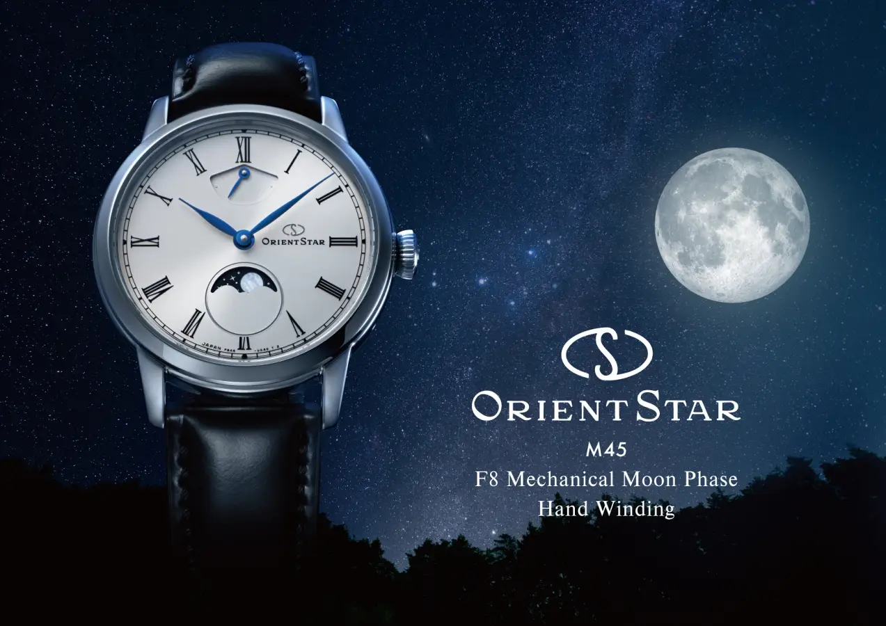 Orient Star M45 F8 Mechanical Moon Phase Hand Winding. Minimalizm i ręczny naciąg