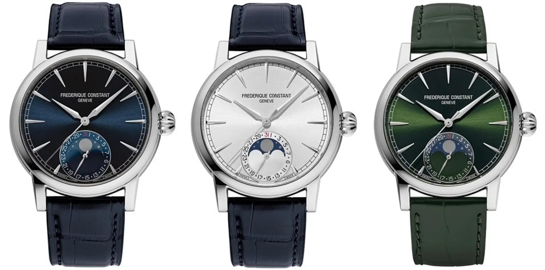 Frederique Constant Classic Moonphase Date Manufacture. Klasyczny zegarek z datownikiem i fazami księżyca