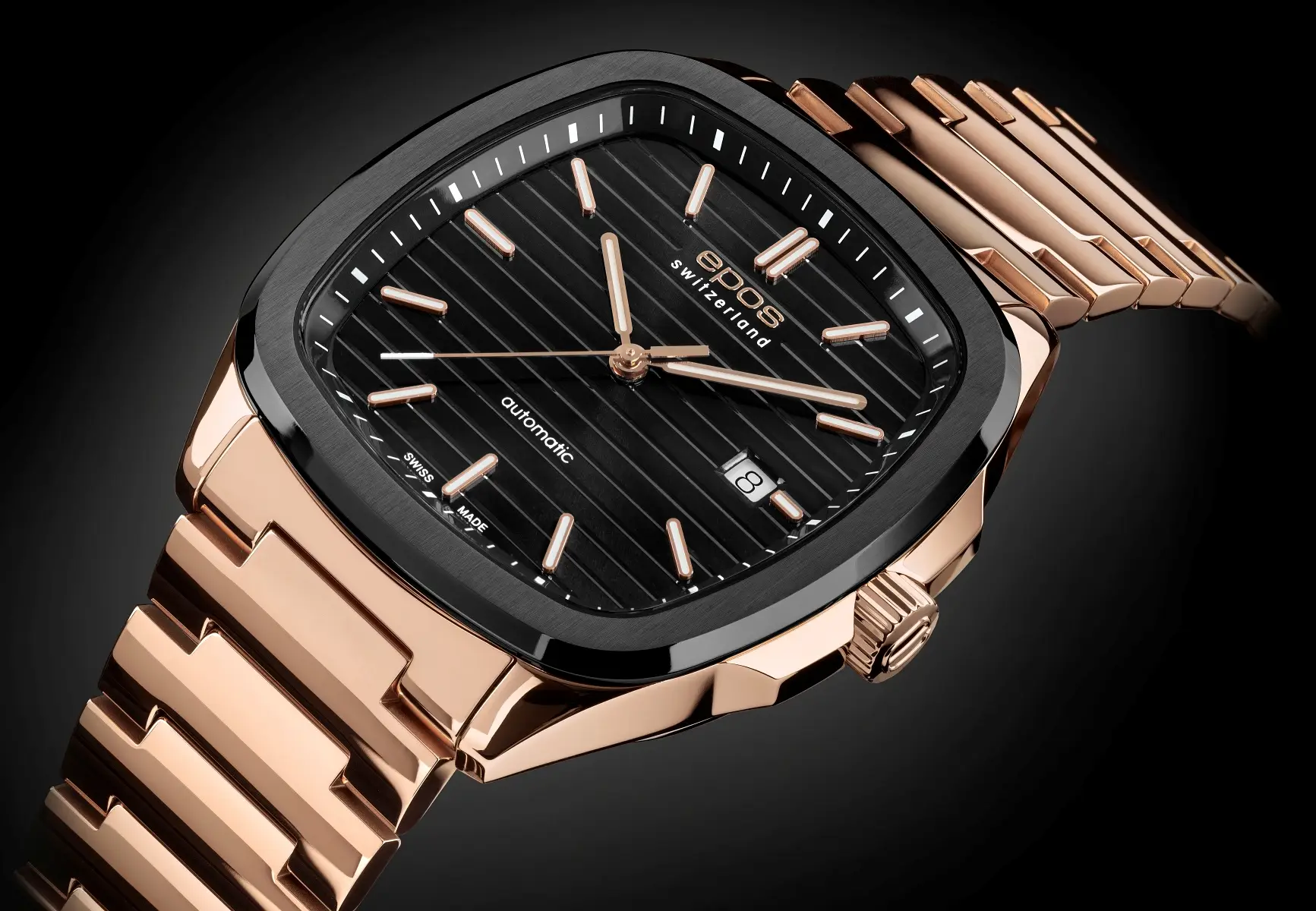 Epos Timeless 3511 Automatic. Casualowy zegarek z kopertą o rzadko spotykanym kształcie