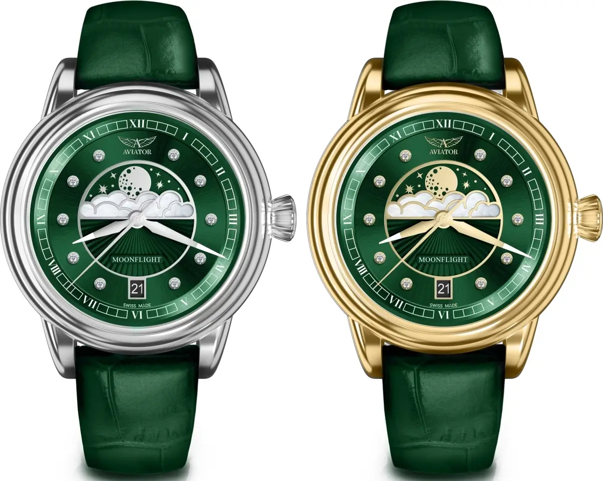 Aviator Swiss Made Moonflight Diamond Polska Edycja. Duma z odwagi polskich kobiet pilotów