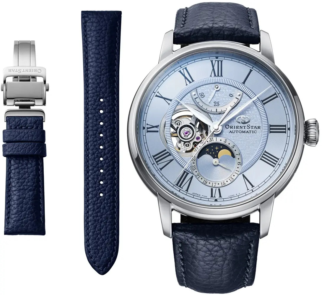 Orient Star M45 F7 Mechanical Moon Phase. Klasyczna elegancja z symboliką kosmosu