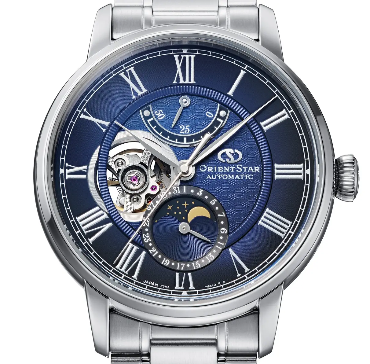 Orient Star M45 F7 Mechanical Moon Phase. Klasyczna elegancja z symboliką kosmosu