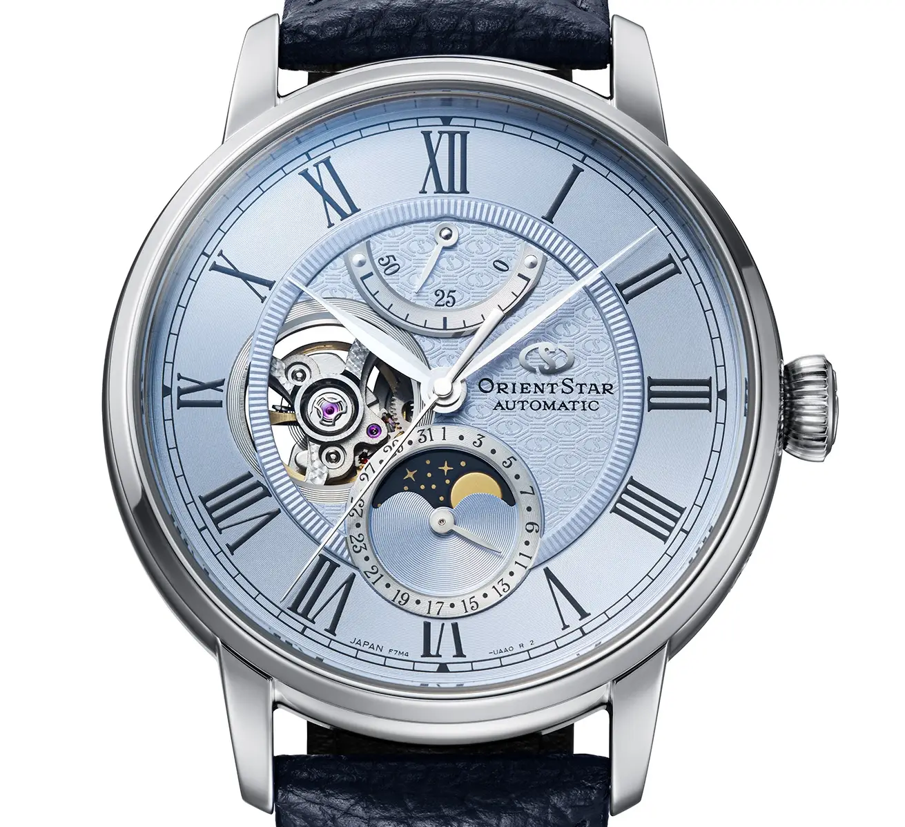 Orient Star M45 F7 Mechanical Moon Phase. Klasyczna elegancja z symboliką kosmosu