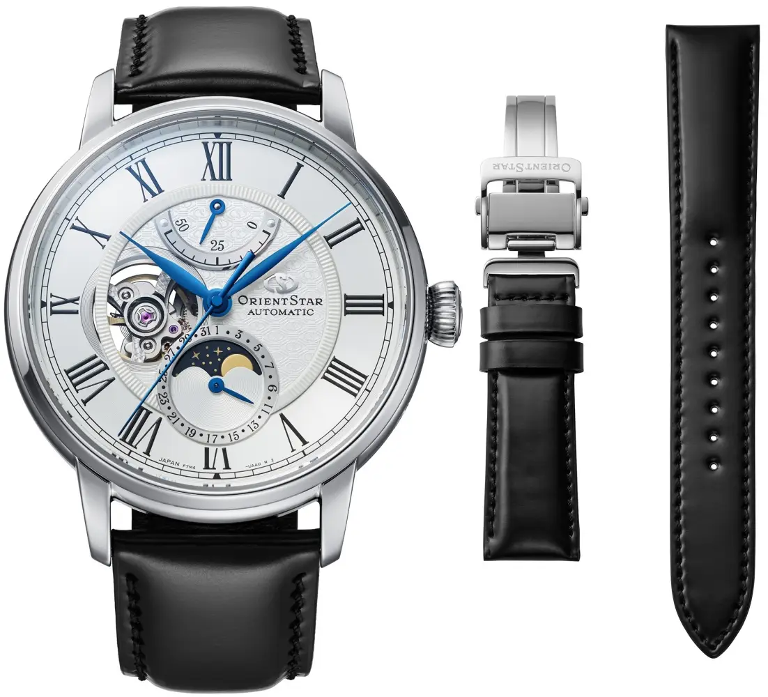 Orient Star M45 F7 Mechanical Moon Phase. Klasyczna elegancja z symboliką kosmosu