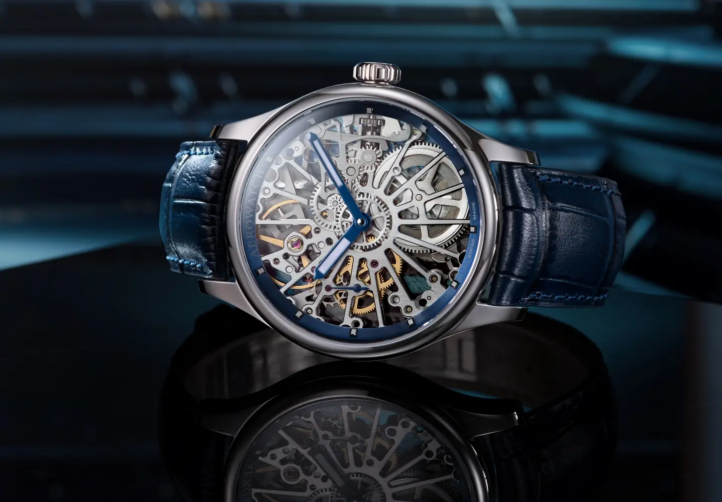 Aerowatch Wheel Skeleton. Sportowe zegarki szkieletowe z okazji 115-lecie marki 