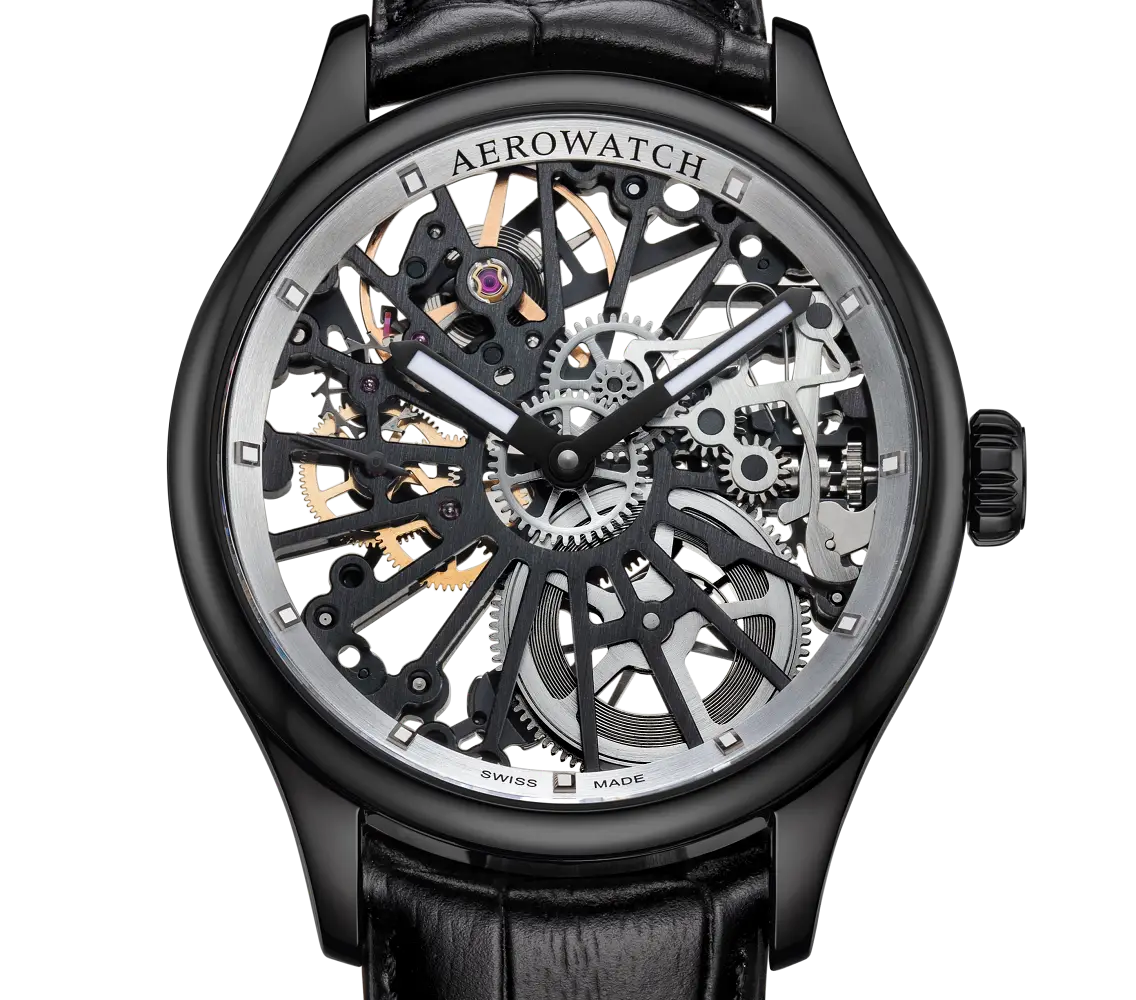 Aerowatch Wheel Skeleton. Sportowe zegarki szkieletowe z okazji 115-lecie marki 