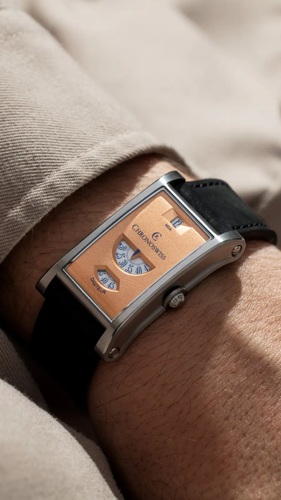 Chronoswiss Neo Digiteur Granit i Sand