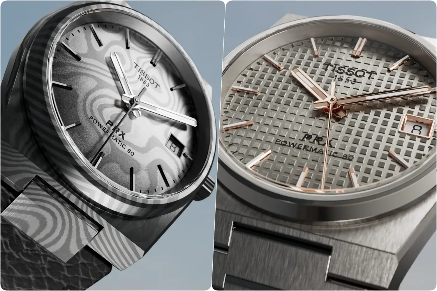 Tissot PRX Powermatic 80 Damascus i Titanium