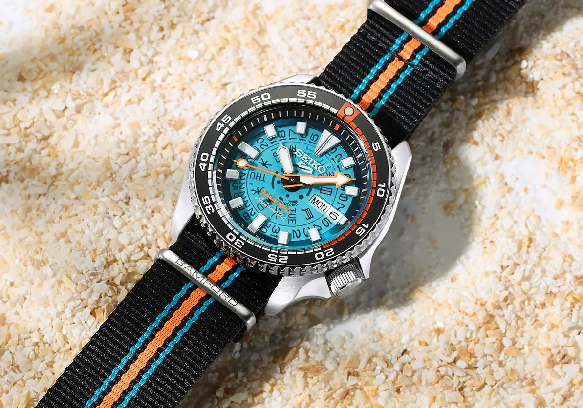 Alchemia stylu - Seiko 5 x Bamford. Japońska niezawodność spotyka brytyjską awangardę