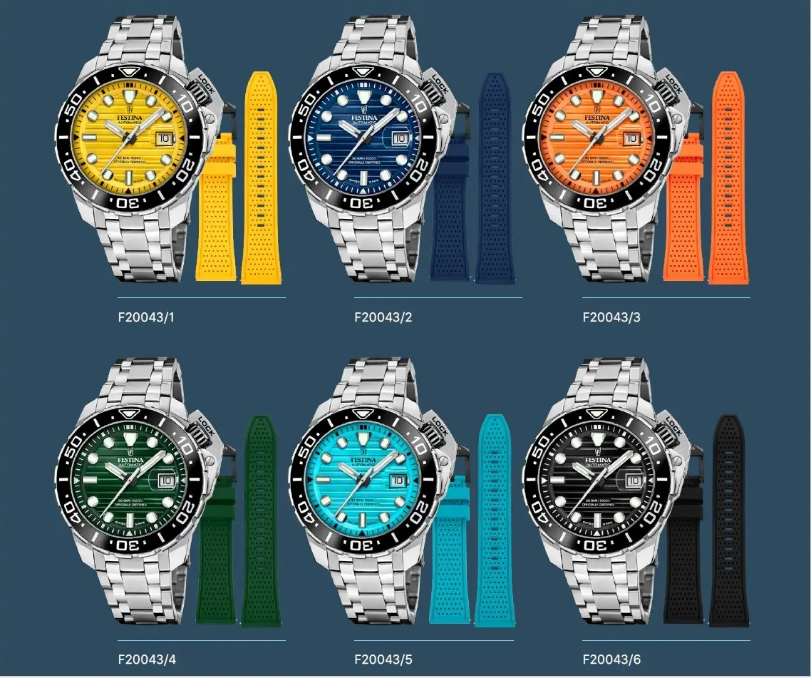 Festina Swiss Made Automatic Diver. Duży, techniczny i solidny zegarek nurkowy