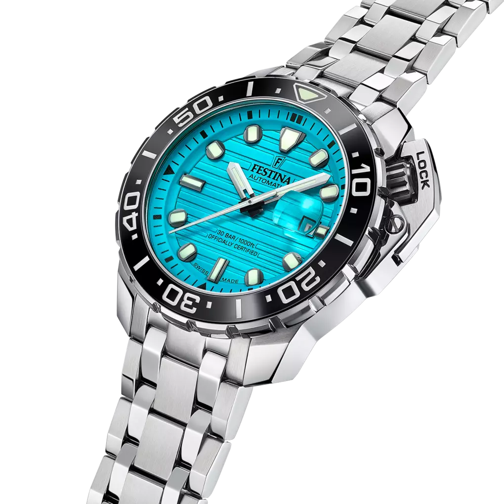 Festina Swiss Made Automatic Diver. Duży, techniczny i solidny zegarek nurkowy