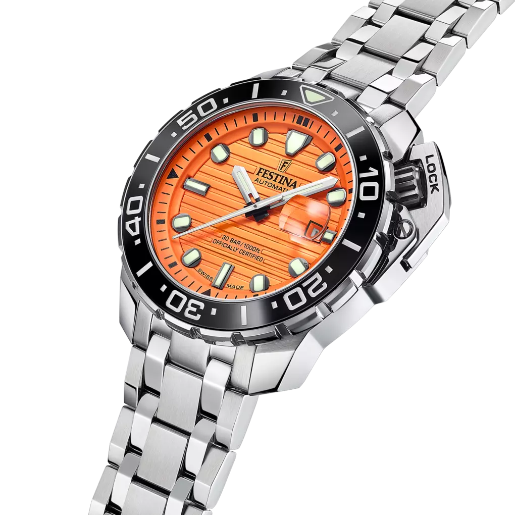 Festina Swiss Made Automatic Diver. Duży, techniczny i solidny zegarek nurkowy