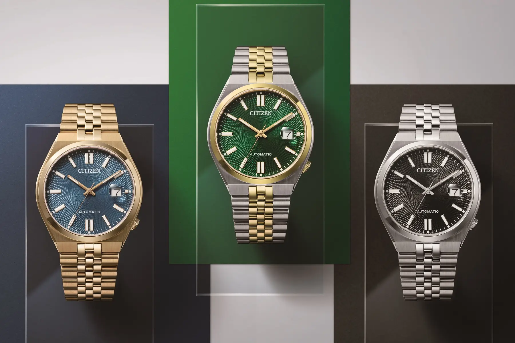 ヨッシー1107 Citizen Tsuyosa 60. Różne wersje i kolory tarcz oraz 60