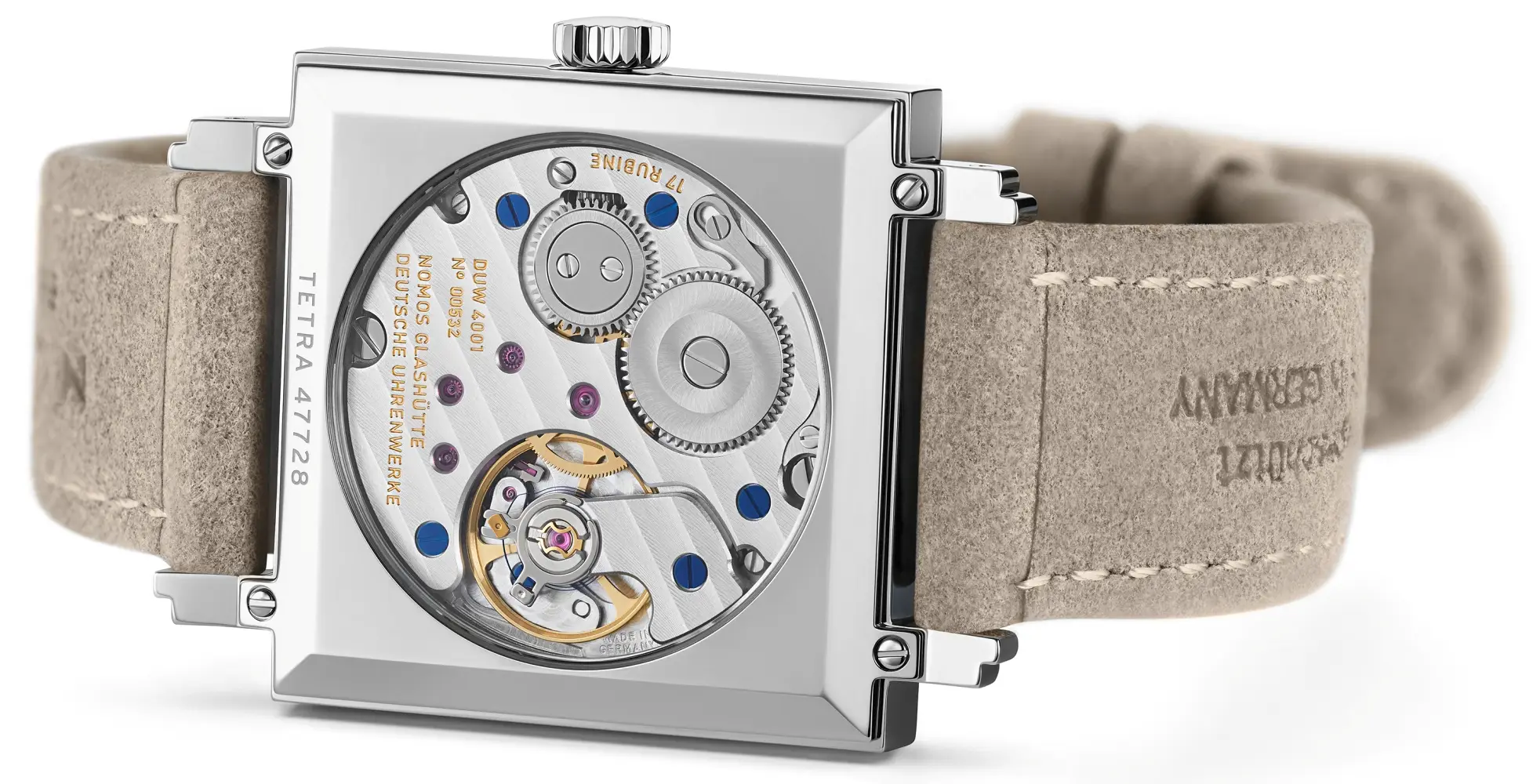 Nomos Tetra Origins. Zegarek mechaniczny do kwadratu