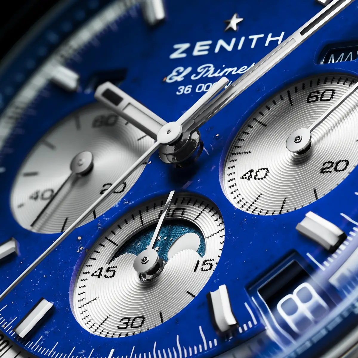Zenith Chronomaster Original Triple Calendar Lapis Lazuli. Rozbudowane funkcje i tarcza z kamienia