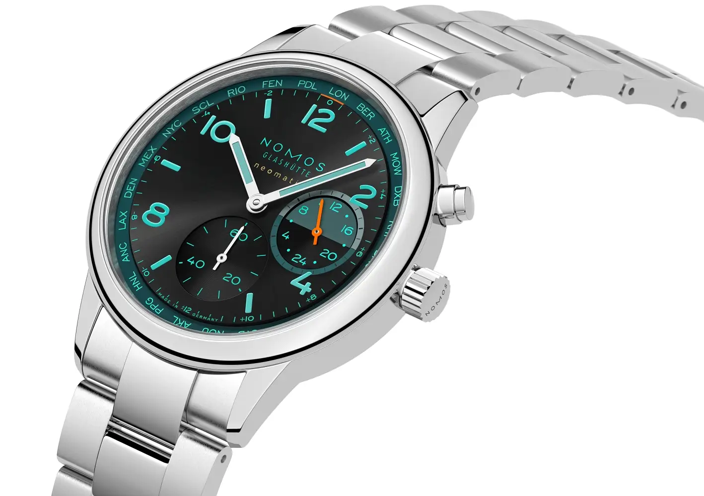 Nomos Club Sport neomatik Worldtimer Night Navigation. Nietypowy zegarek z przydatną funkcją