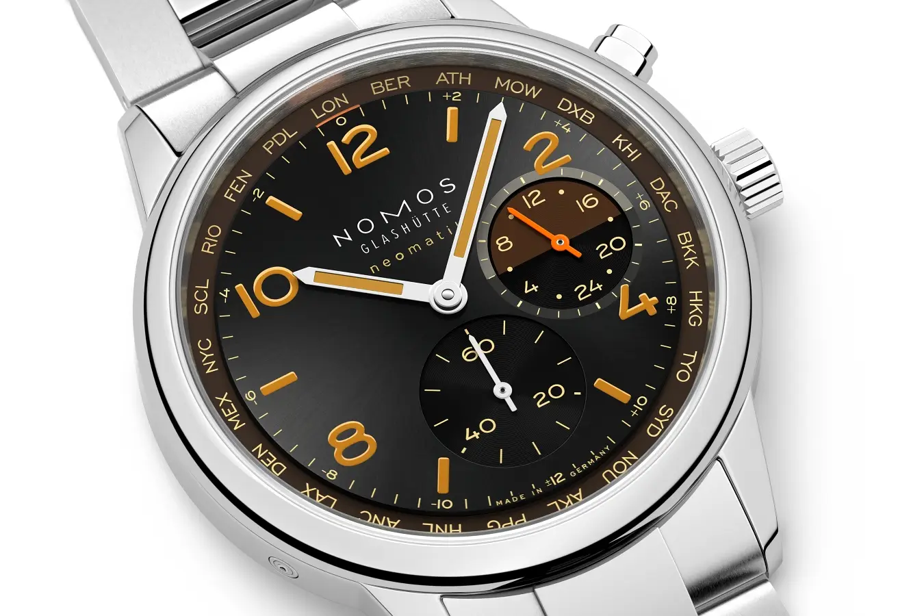 Nomos Club Sport neomatik Worldtimer Night Navigation. Nietypowy zegarek z przydatną funkcją