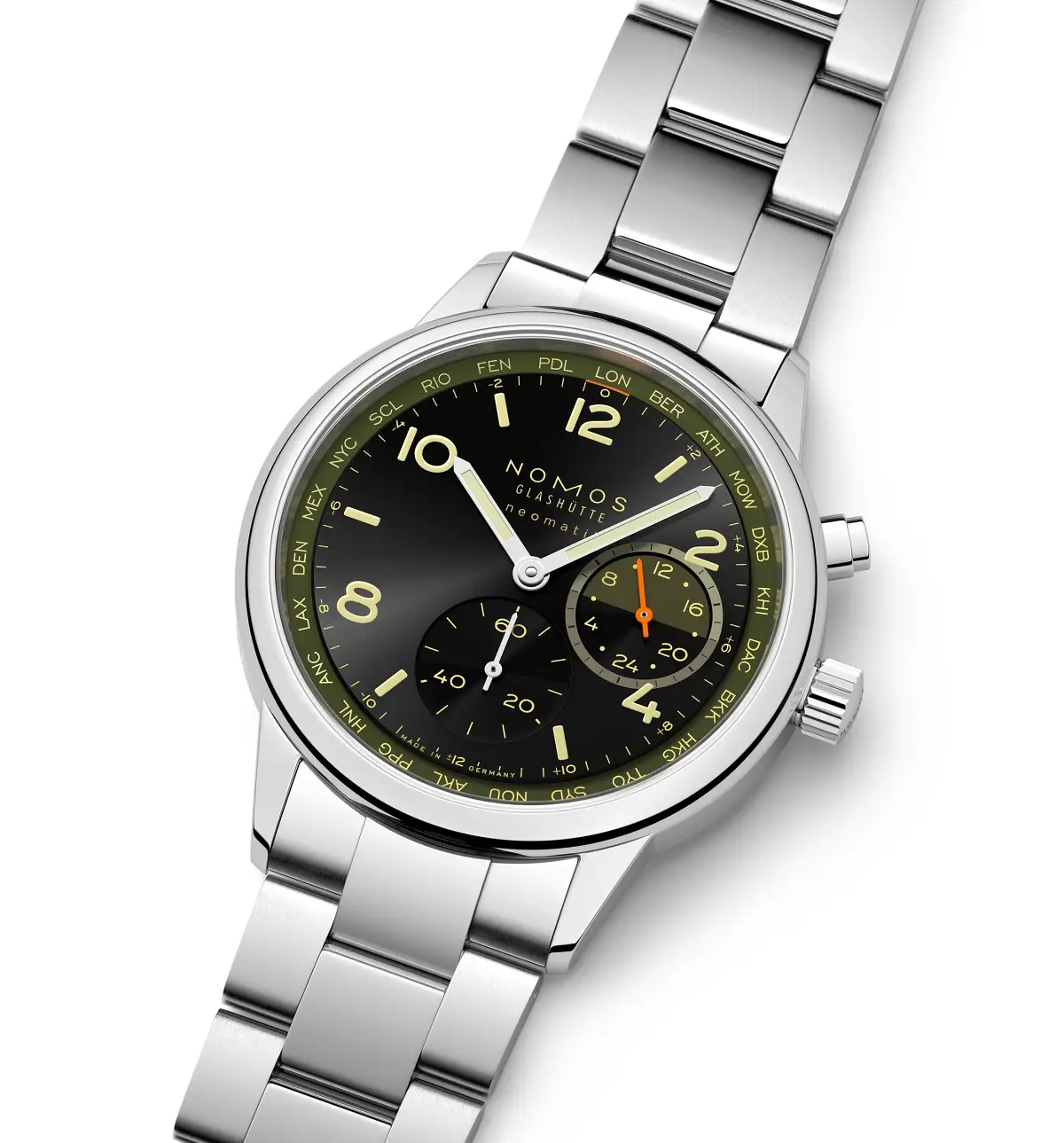 Nomos Club Sport neomatik Worldtimer Night Navigation. Nietypowy zegarek z przydatną funkcją