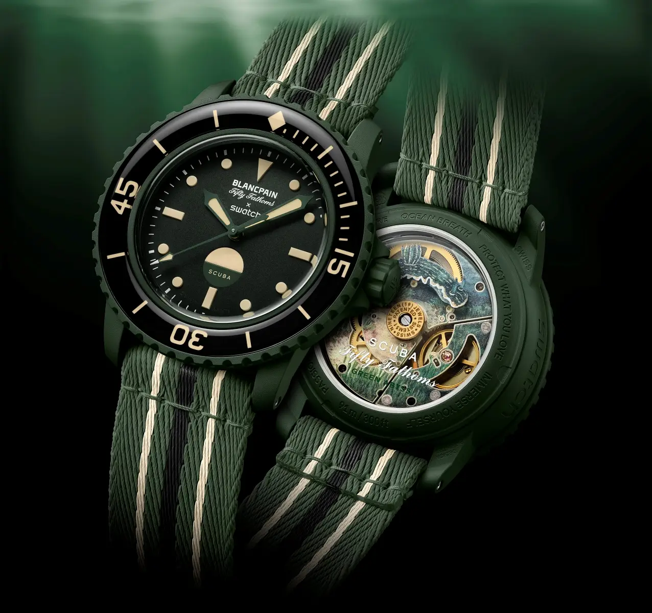 Swatch x Blancpain Scuba Fifty Fathoms „Green Abyss”