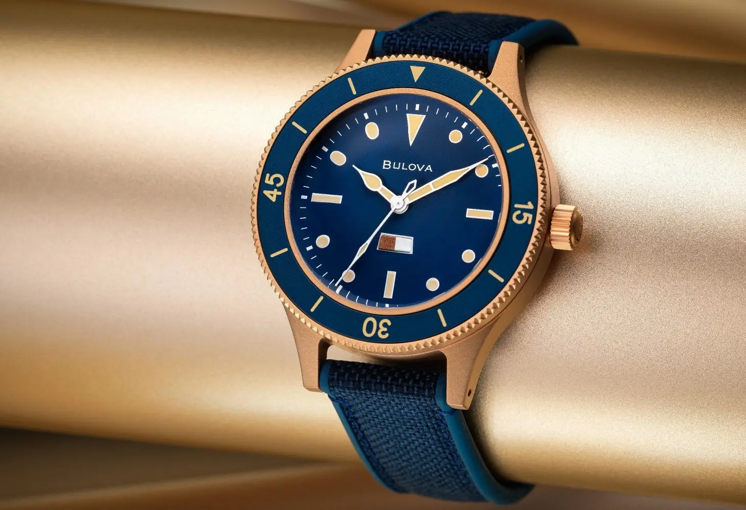 Zegarki ze wskaźnikiem wilgotności z okazji 150-lecia marki. Bulova Mil-Ships Bronze