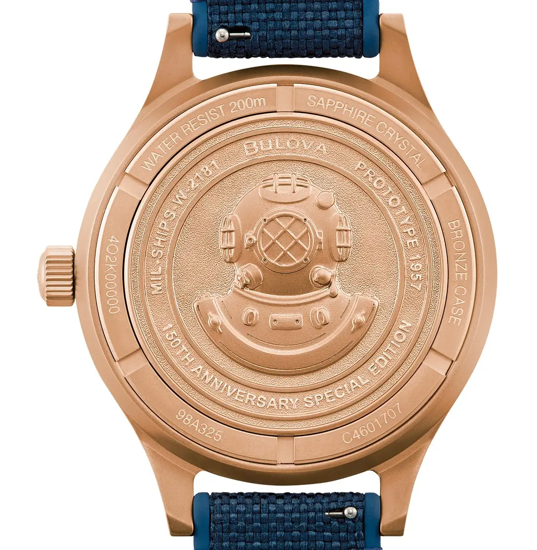 Zegarki ze wskaźnikiem wilgotności z okazji 150-lecia marki. Bulova Mil-Ships Bronze