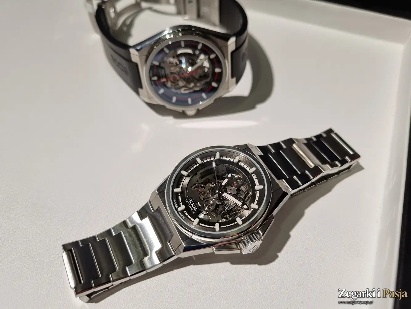 Zegarek szkieletowany w nowoczesnym stylu. Epos 3505 Skeleton Automatic