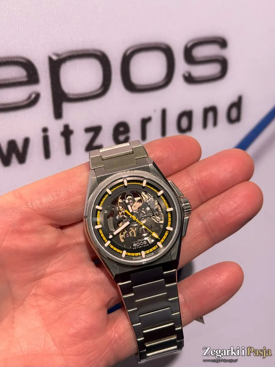 Zegarek szkieletowany w nowoczesnym stylu. Epos 3505 Skeleton Automatic