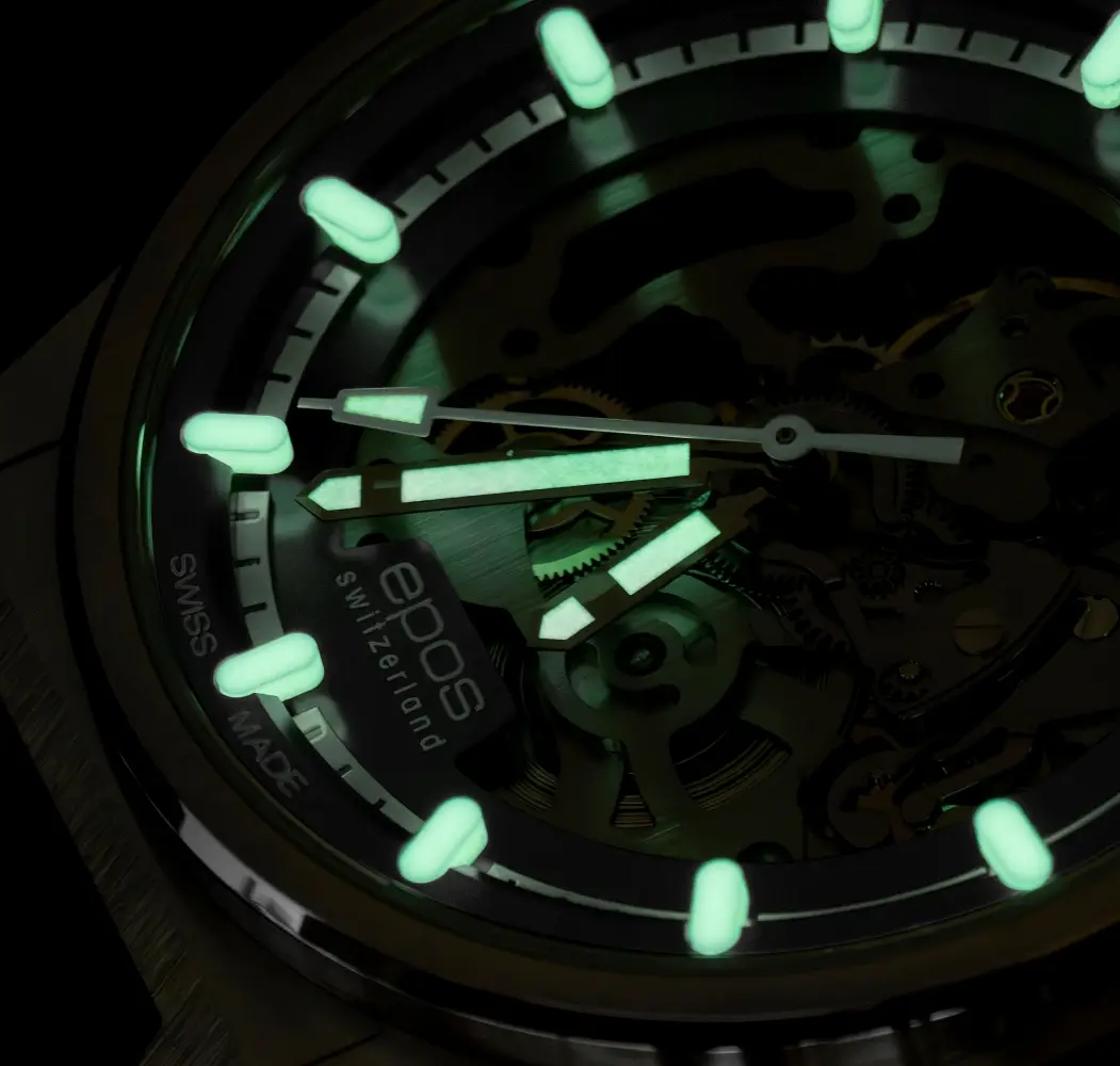 Zegarek szkieletowany w nowoczesnym stylu. Epos 3505 Skeleton Automatic