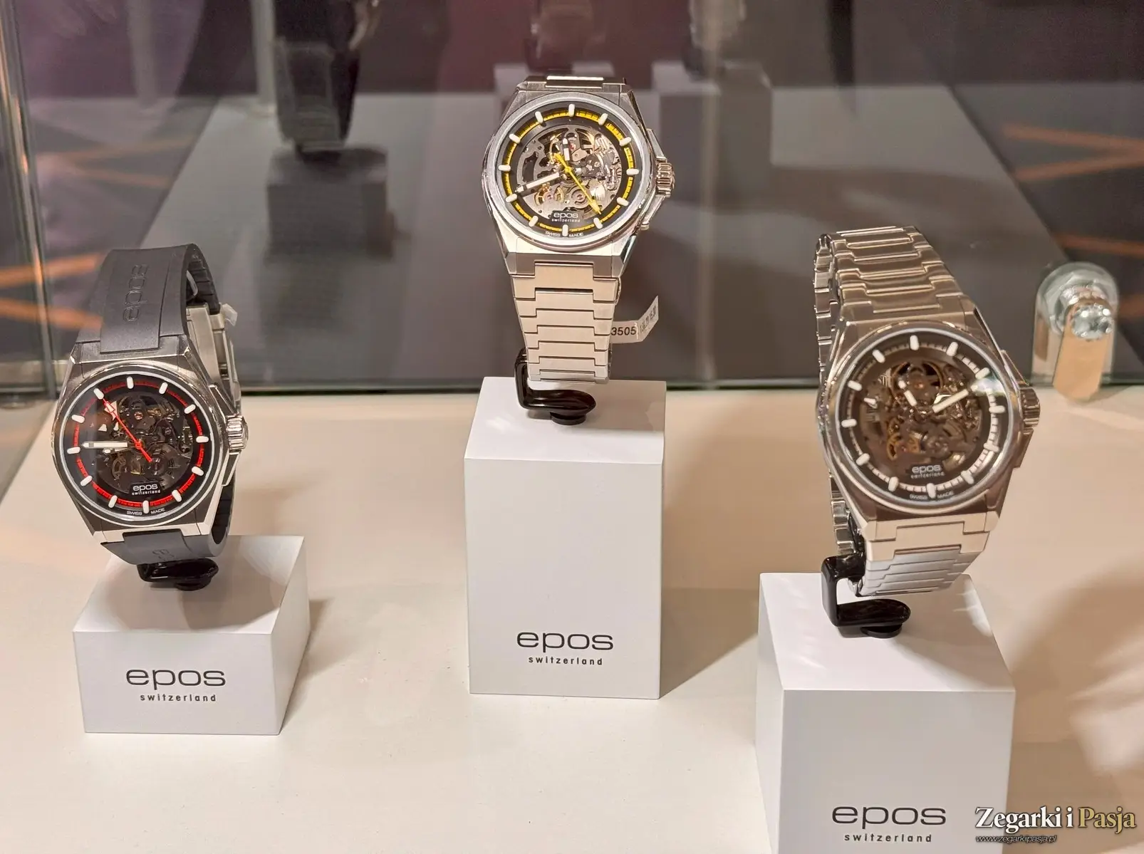 Zegarek szkieletowany w nowoczesnym stylu. Epos 3505 Skeleton Automatic