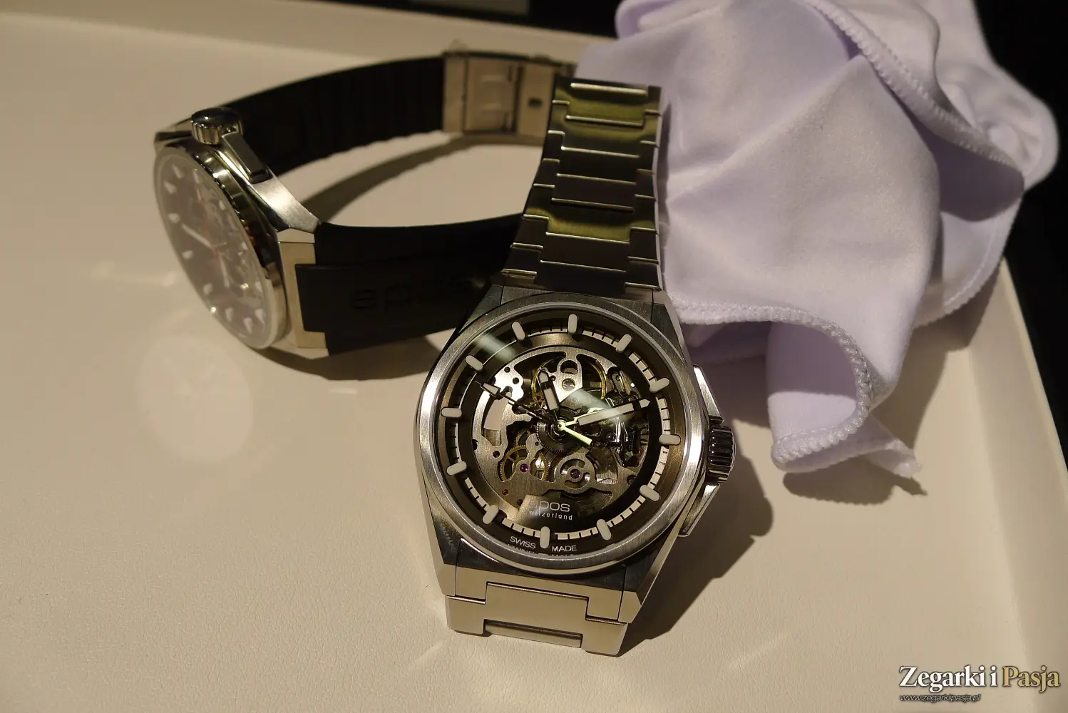 Zegarek szkieletowany w nowoczesnym stylu. Epos 3505 Skeleton Automatic