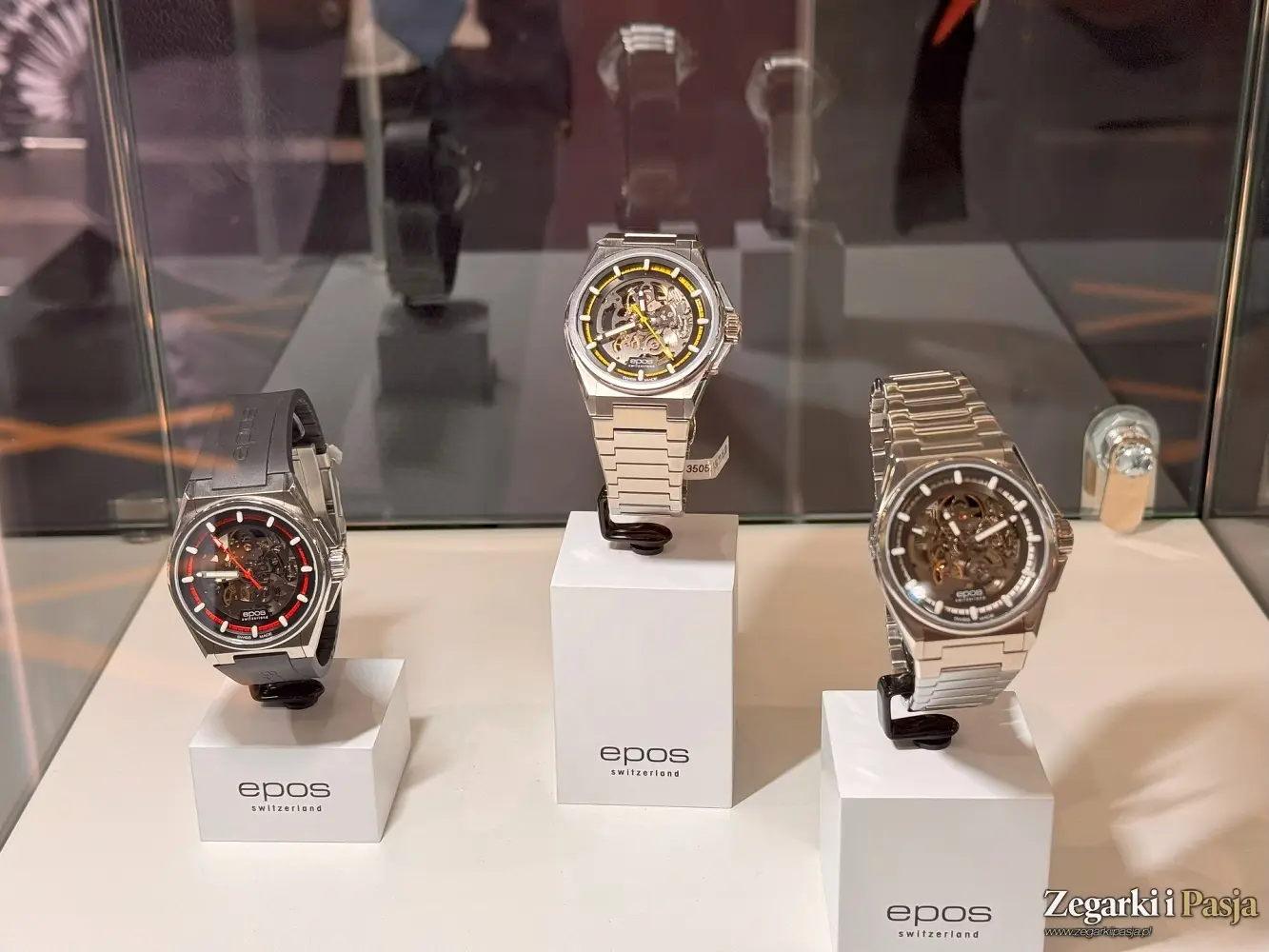 Zegarek szkieletowany w nowoczesnym stylu. Epos 3505 Skeleton Automatic