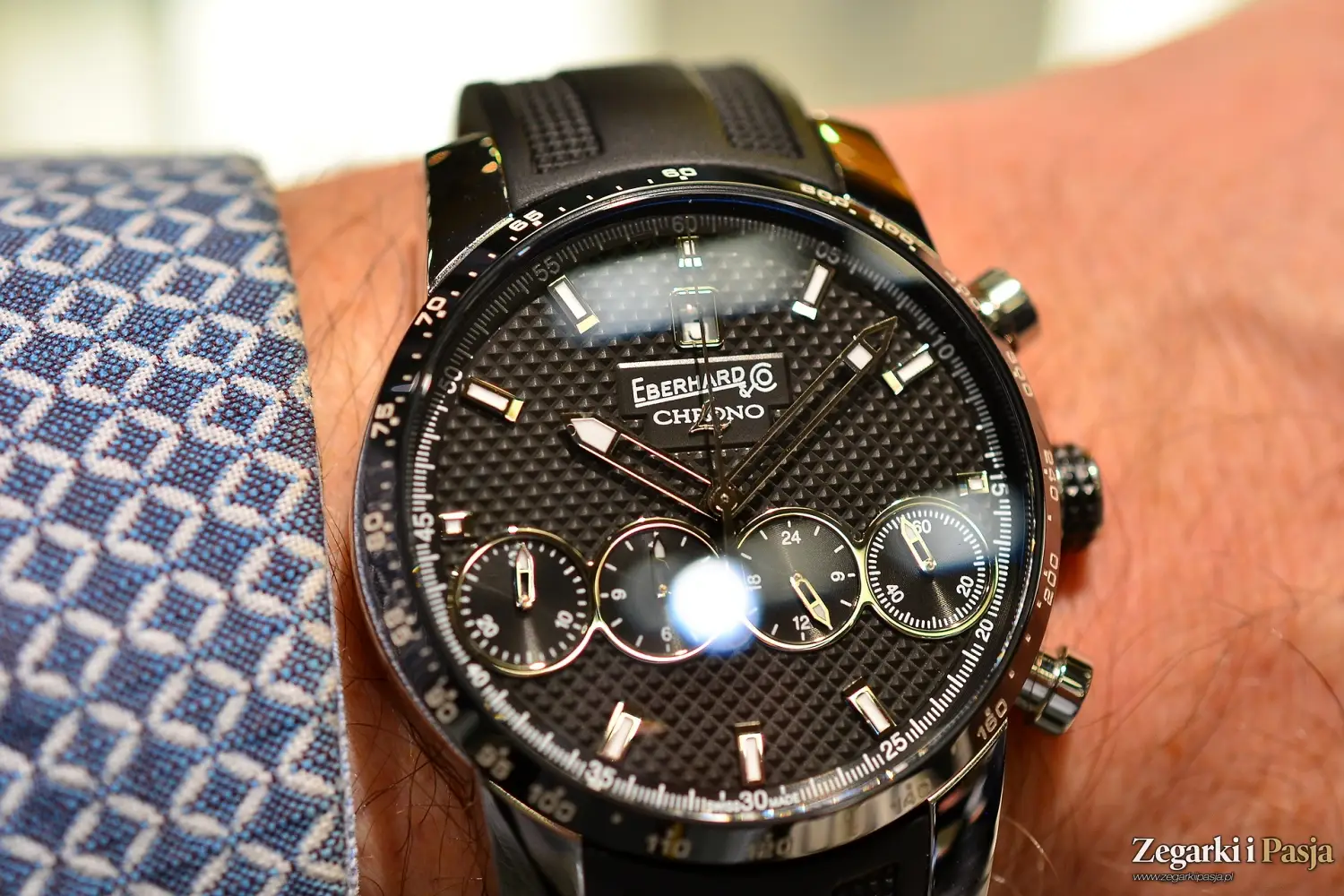 Chronografy i zegarki nurkowe idealnie charakteryzujące kolekcję Eberhard & Co.