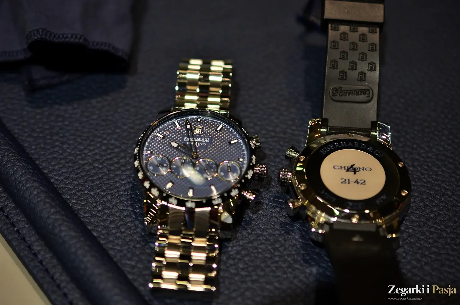 Chronografy i zegarki nurkowe idealnie charakteryzujące kolekcję Eberhard & Co.