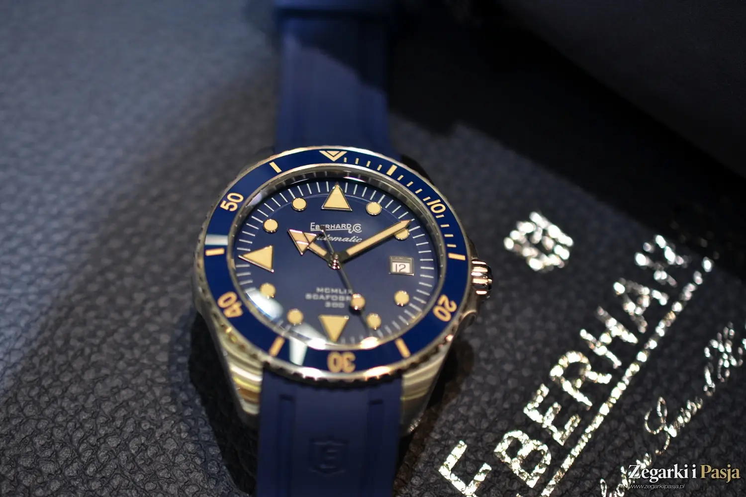 Chronografy i zegarki nurkowe idealnie charakteryzujące kolekcję Eberhard & Co.