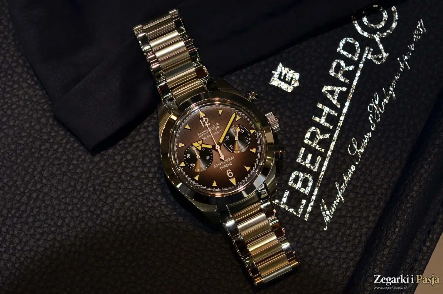 Chronografy i zegarki nurkowe idealnie charakteryzujące kolekcję Eberhard & Co.