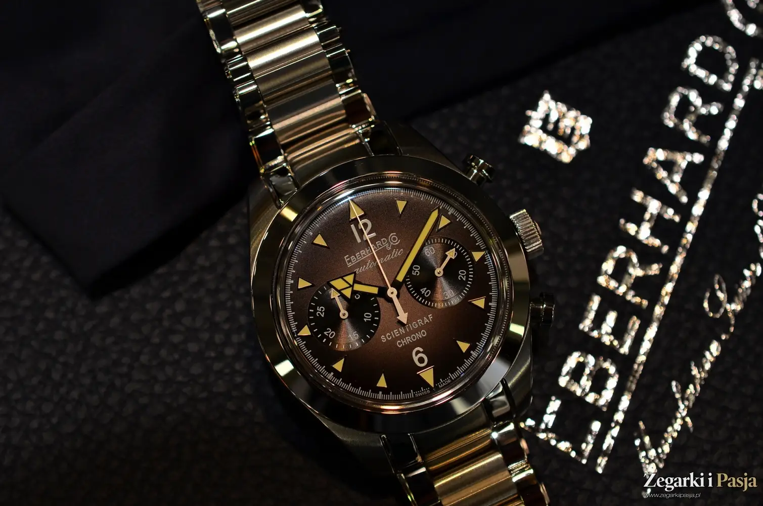 Chronografy i zegarki nurkowe idealnie charakteryzujące kolekcję Eberhard & Co.